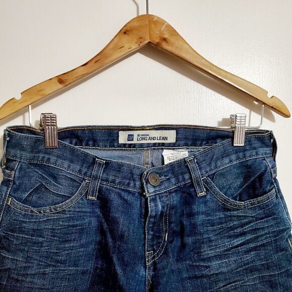 Gap Long and Lean Blue Denim Bermuda Shorts - Picture 3 of 6